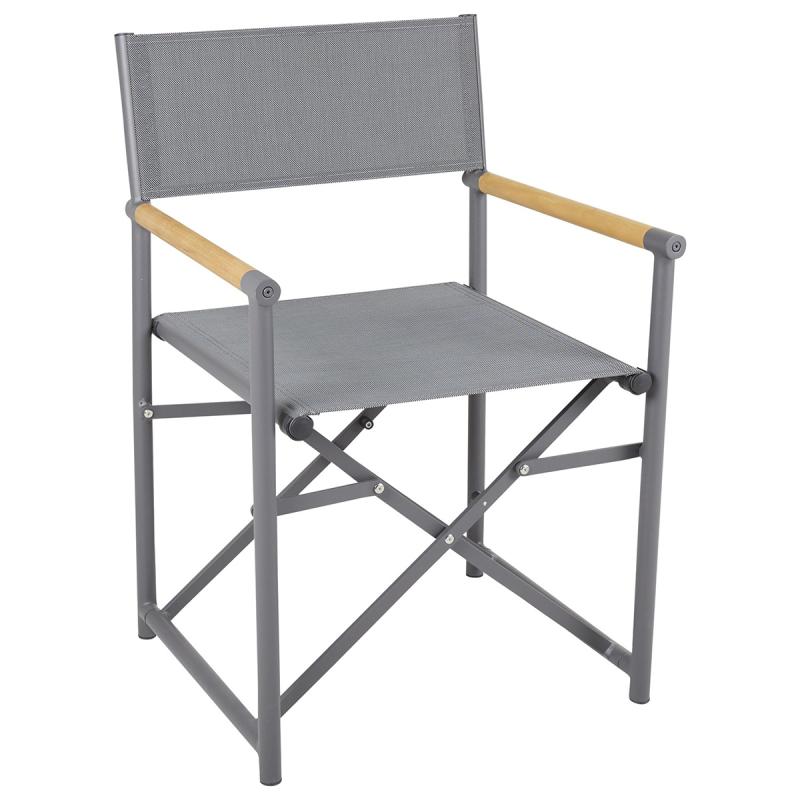 Brafab Zand Regissörsstol Antracit/Teak