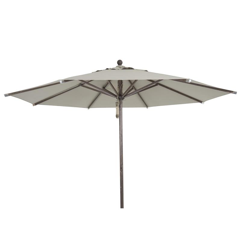 Brafab Paliano Parasoll Ø300cm Alu-Trälook/Taupe