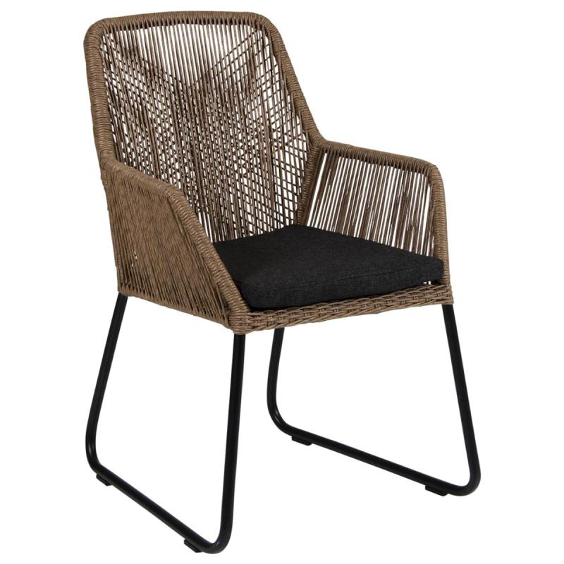 Brafab Midway Karmstol Kd Natur/Svart Dyna
