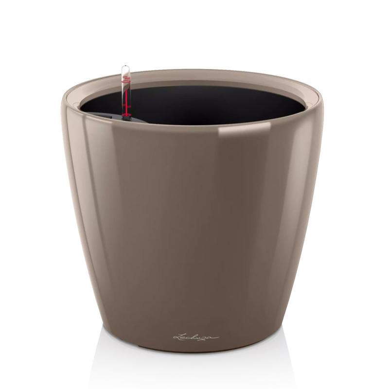 Lechuza Classico 35 Självbevattningskruka Taupe High-Gloss