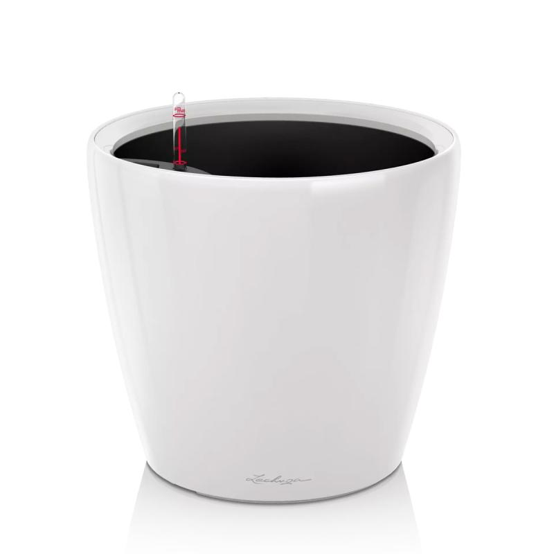 Lechuza Classico 35 Självbevattningskruka White High-Gloss