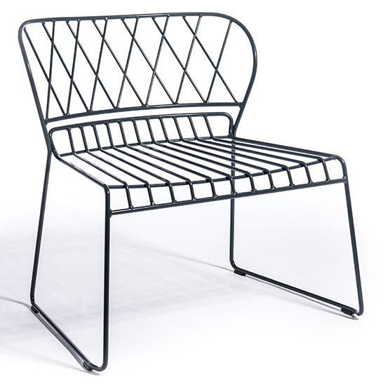 Skargaarden Resö Lounge Chair (Produkt: Grafitgrå stol utan dyna)