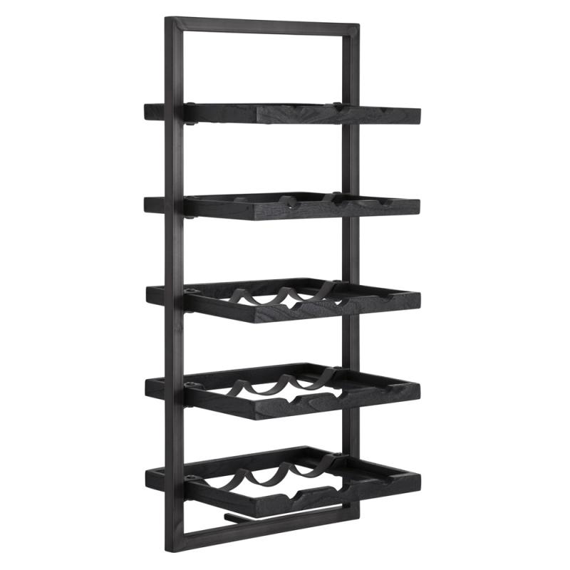D-Bodhi Shelfmate Hylla/Vinställ E Återvunnen Teak Svart