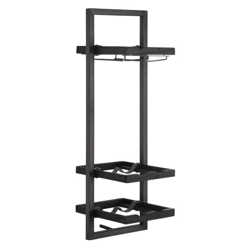 D-Bodhi Shelfmate Hylla/Vinställ D Återvunnen Teak Svart