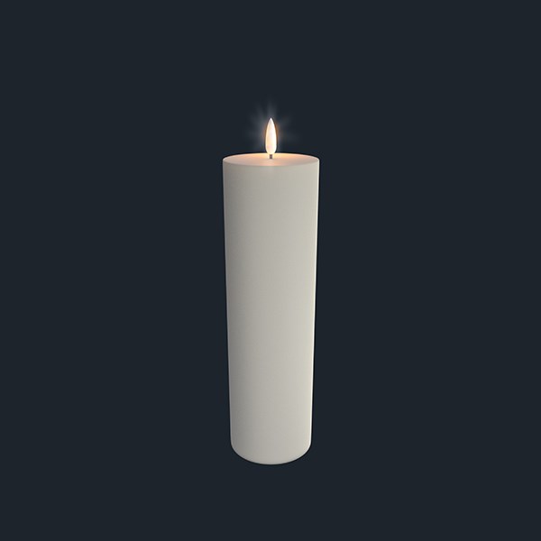 Uyuni Lighting Led-Ljus Pelarljus Ivory 7,3 x 22 cm