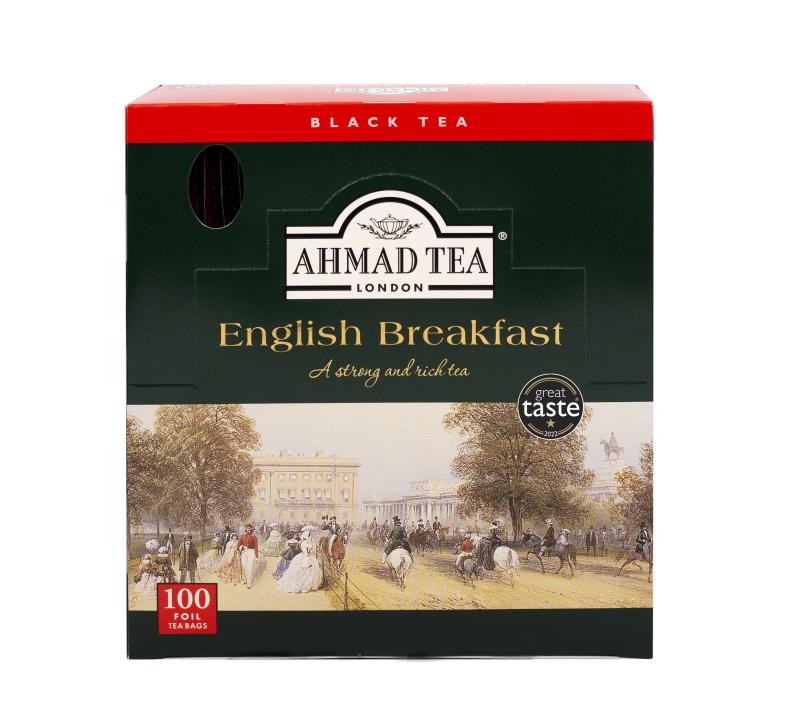 AHMAD TEA English Breakfast (foil, 100 tepåsar)