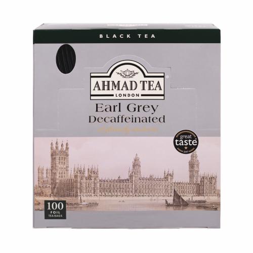 AHMAD TEA Earl Grey (koffeinfritt, 100 tepåsar)