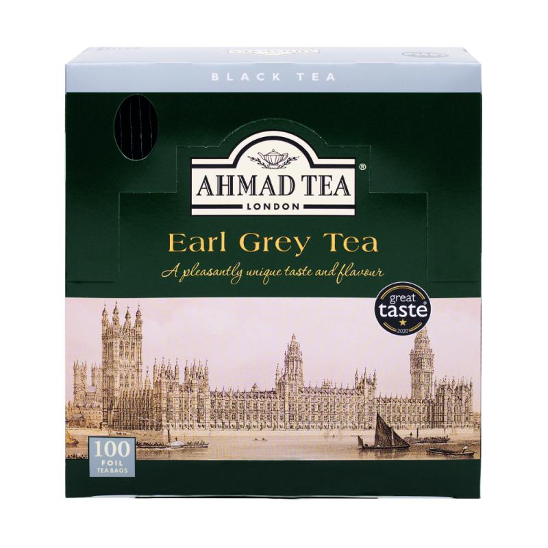 AHMAD TEA Earl Grey (foil, 100 tepåsar)