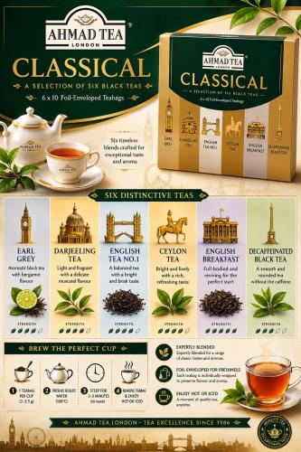 Ahmad Tea Classical Selection (6x10 tepåsar)