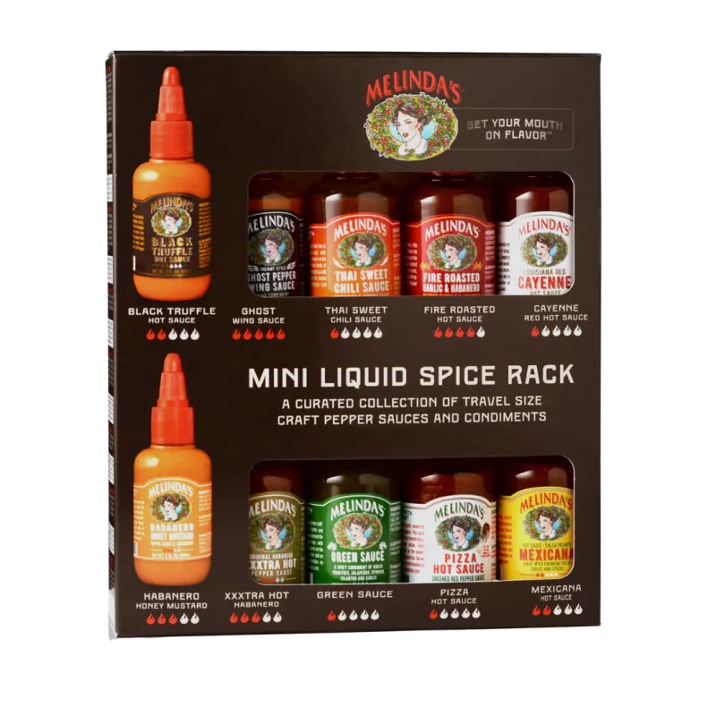 Melinda's Mini Liquid Spice Rack (10 miniflaskor)