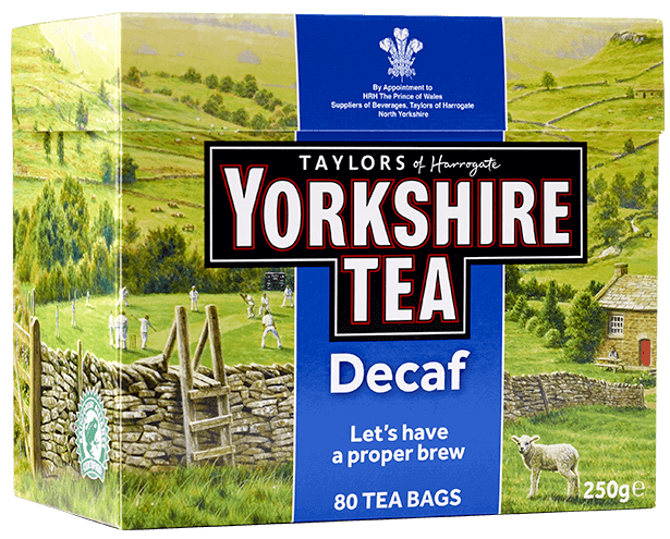 Yorkshire Tea Decaffeinated 80 Tea Bags 250 g