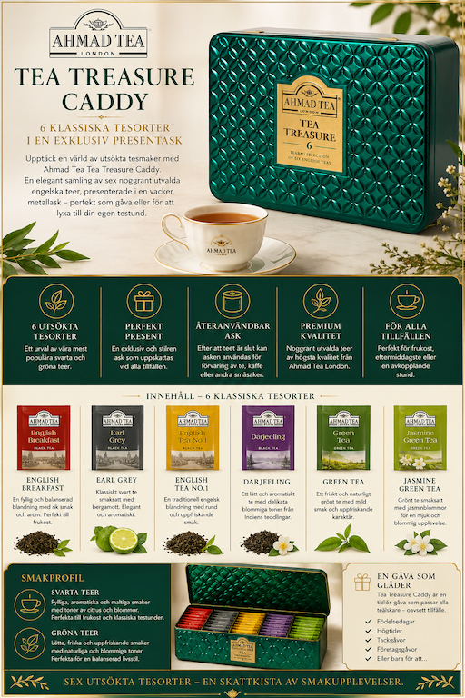 Ahmad Tea Tea Treasure Caddy