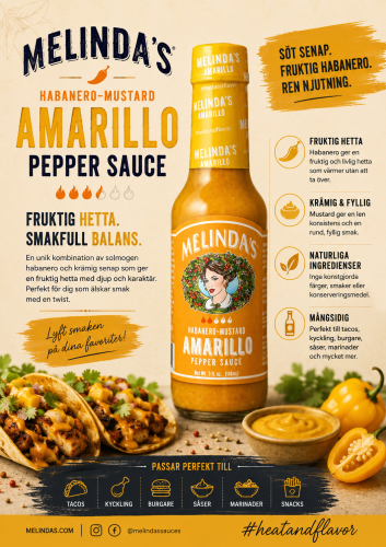 Melinda's Amarillo Habanero-Mustard Hot Sauce (148ml)