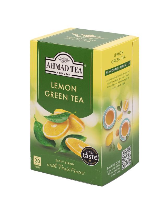 AHMAD TEA Lemon Green Tea (20 tepåsar)