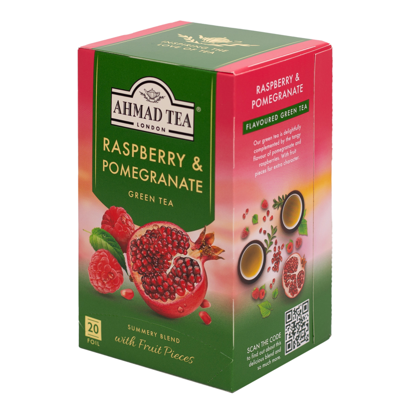 AHMAD TEA Raspberry & Pomegranate (20 tepåsar)