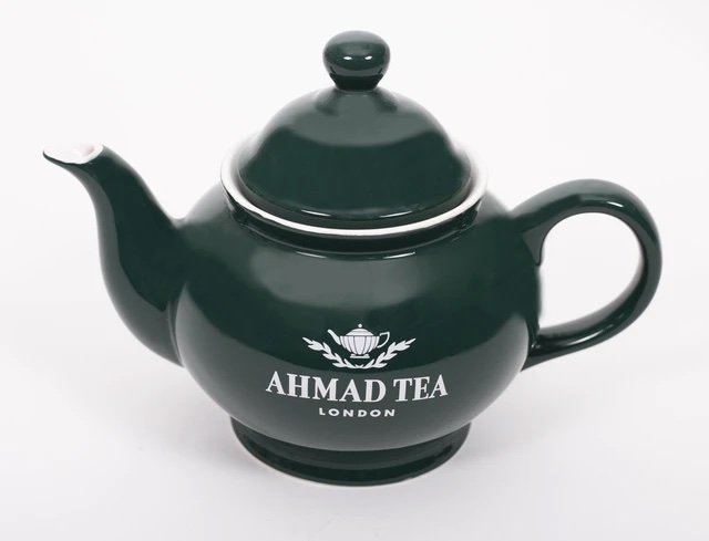 Tekanna "Ahmad Tea" filter, grön, keramik, 850 ml vattenkokare Ahmad pott keramik