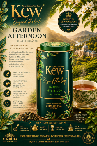 Ahmad Tea KEW Garden Afternoon Caddy (lösvikt, 100g)