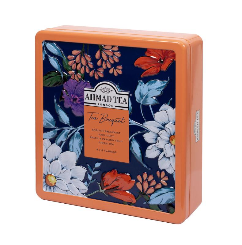 Ahmad Tea Bouquet Collection Caddy - 32 Teabags