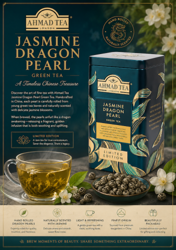 Ahmad Tea Limited Edition Jasmine Dragon Pearl GT LF (lösvikt, 75g)