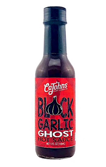 Cajohns Black Garlic Ghost Hot Sauce/Cajohns Svart Vitlök Stark Sås