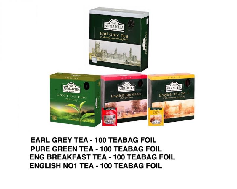 Ahmad Tea ​100 Teabags Foil Bundle 4x100 Teabags