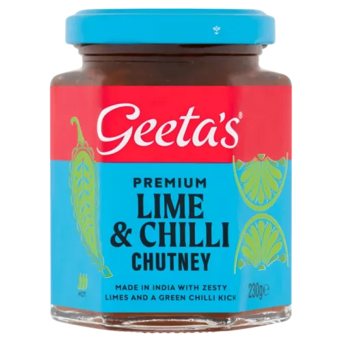 Geeta's Premium Lime & Chilli Chutney (230g)