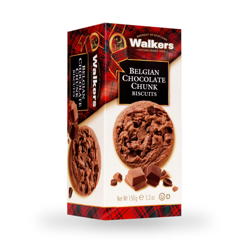 Walkers Belgian Chocolate Chunk Biscuits (150g)