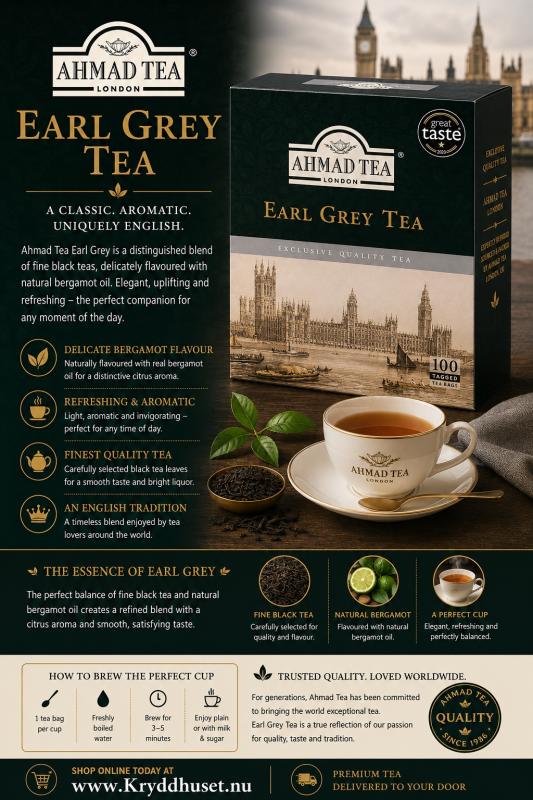 Ahmad Tea Earl Grey 100-pack