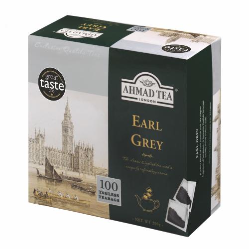 AHMAD TEA Earl Grey (100 tagless tepåsar)