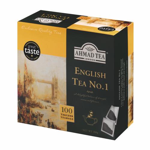 AHMAD TEA English No.1 (100 tagless tepåsar)
