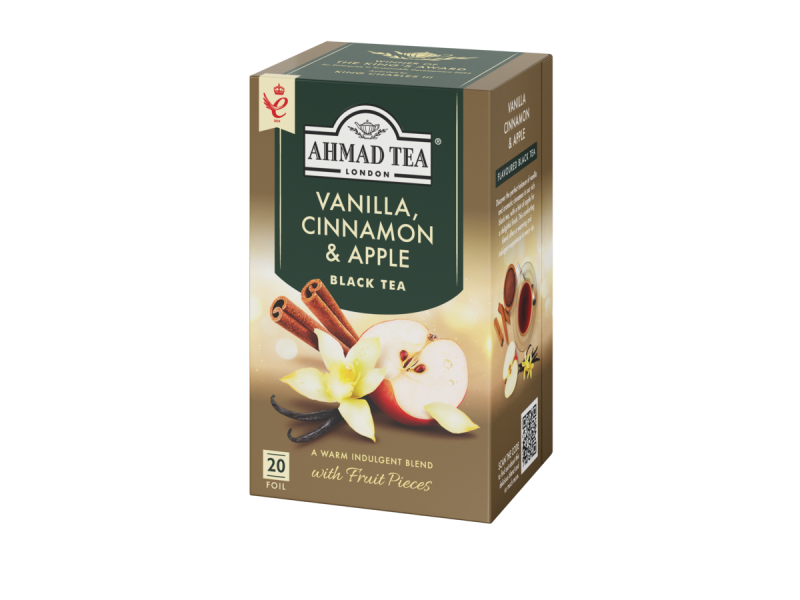 AHMAD TEA Vanilla, Cinnamon & Apple (20 tepåsar)