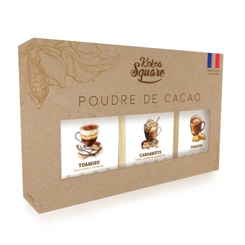 Kokoa Square Cocoa Powder Box - Gourmet Chocolates