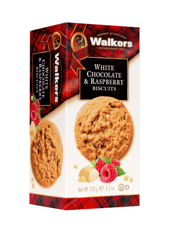 Walkers White Chocolate & Raspberry Biscuits (150g)