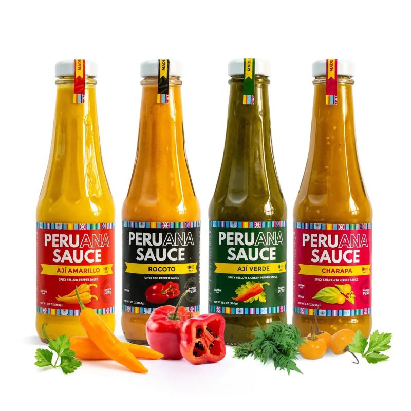 4-PK Asst Peruana Everyday Condiments- 1 Each: Aji Amarillo,