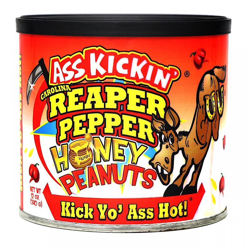 Ass Kickin' Carolina Reaper Pepper Honey Peanuts 340gr