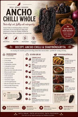 Cool ChileWhole Dried Ancho Chillies (150g)