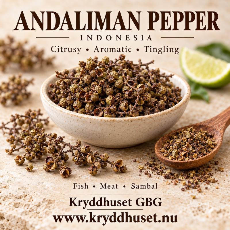 Andaliman Peppar,Indonesisk 25gr