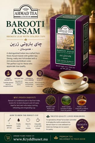 Ahmad Tea Barooti Assam Tea (lösvikt, 454g)