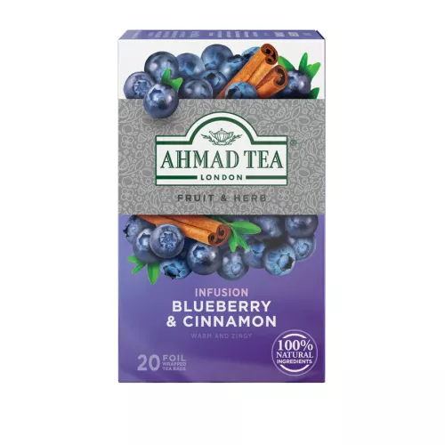 AHMAD TEA Blueberry & Cinnamon (20 tepåsar)