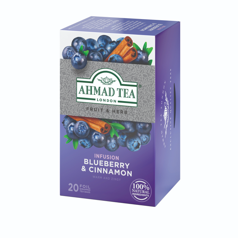 AHMAD TEA Blueberry & Cinnamon (20 tepåsar)