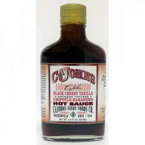 Cajohn's Black Cherry Vanilla Bourbon Infused Chipotle Habanero Hot Sauce