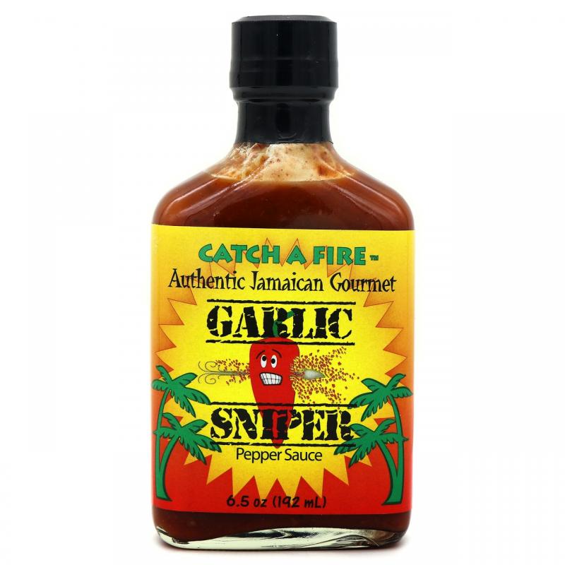 Catch A Fire Garlic Sniper Pepper Sauce (192ml)/ Vitlök Peppar Sås