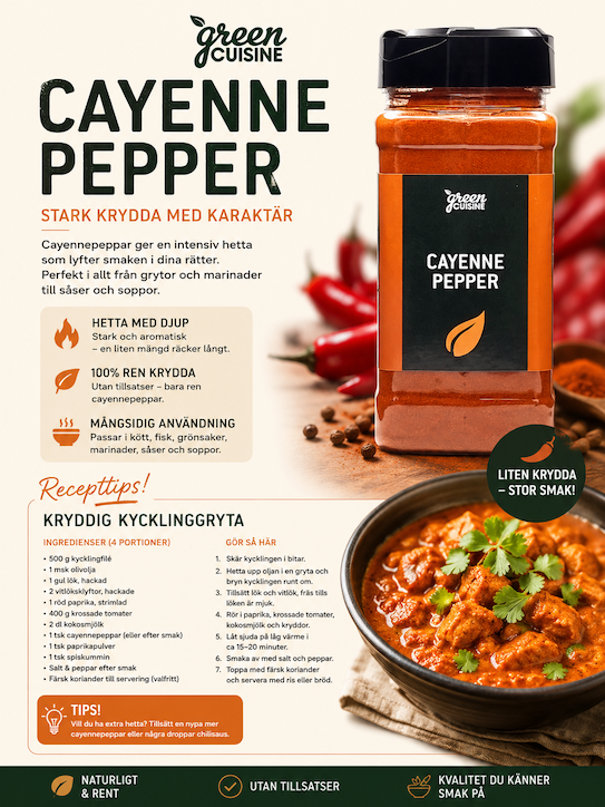 GC Cayennepeppar (280g)