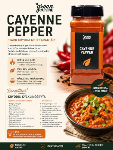 GC Cayennepeppar (280g)