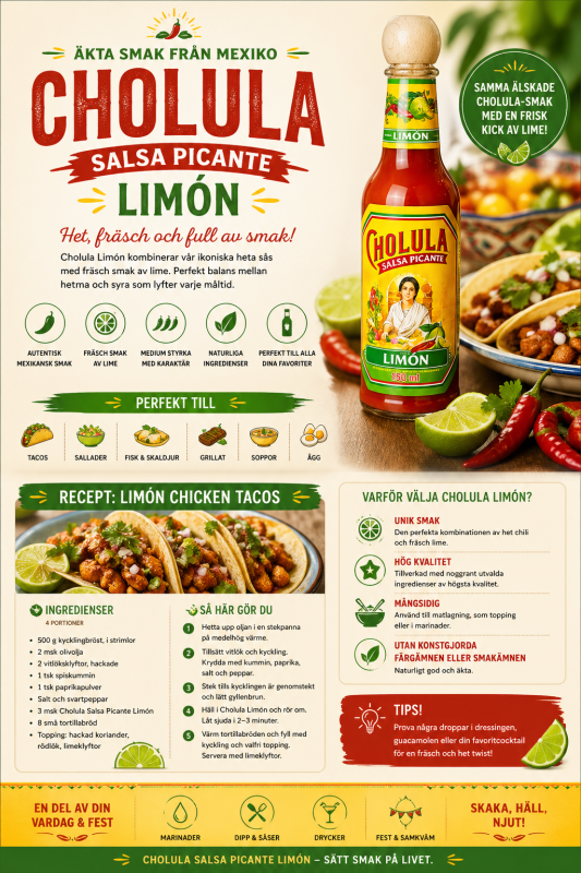 Cholula Lime Hot Sauce Salsa Picante (150ml)​