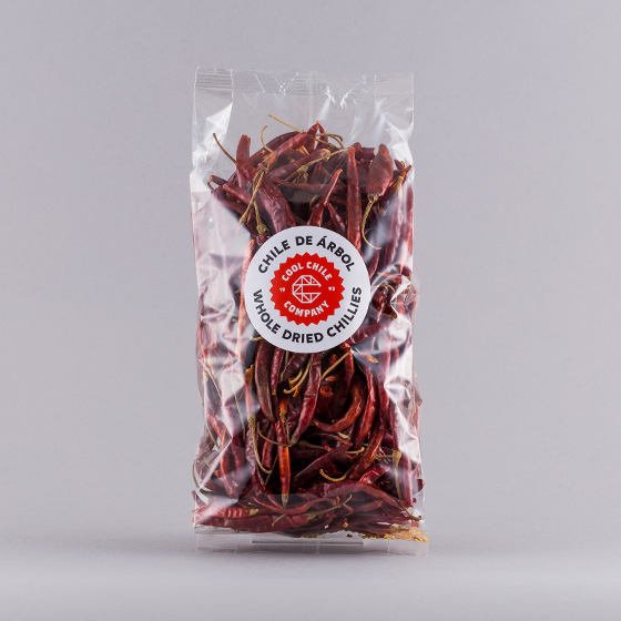 COOL CHILE Mexican De Arbol Chillies (100g)