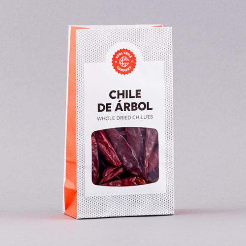 COOL CHILE Mexican Chilli De Arbol (20g)