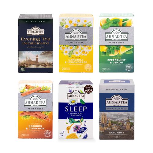 AHMAD TEA Relaxing Tea Bundle (6x20 tepåsar)