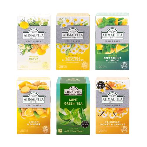 AHMAD TEA Detox Tea Bundle (6x20 tepåsar)