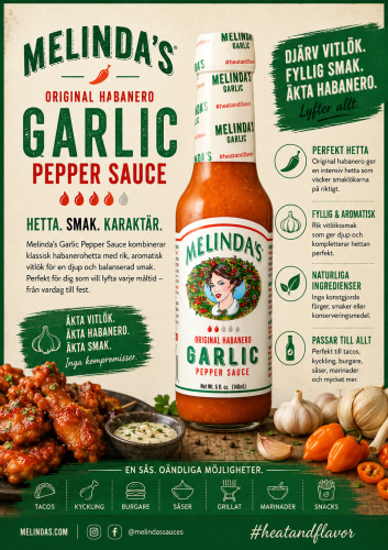Melinda's Garlic Habanero Hot Sauce (148ml)​